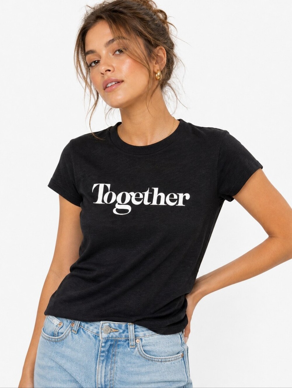 ba&sh ($160) x 125 Et Après “Together” Tee Black Parisian Designer T-Shirt NWT